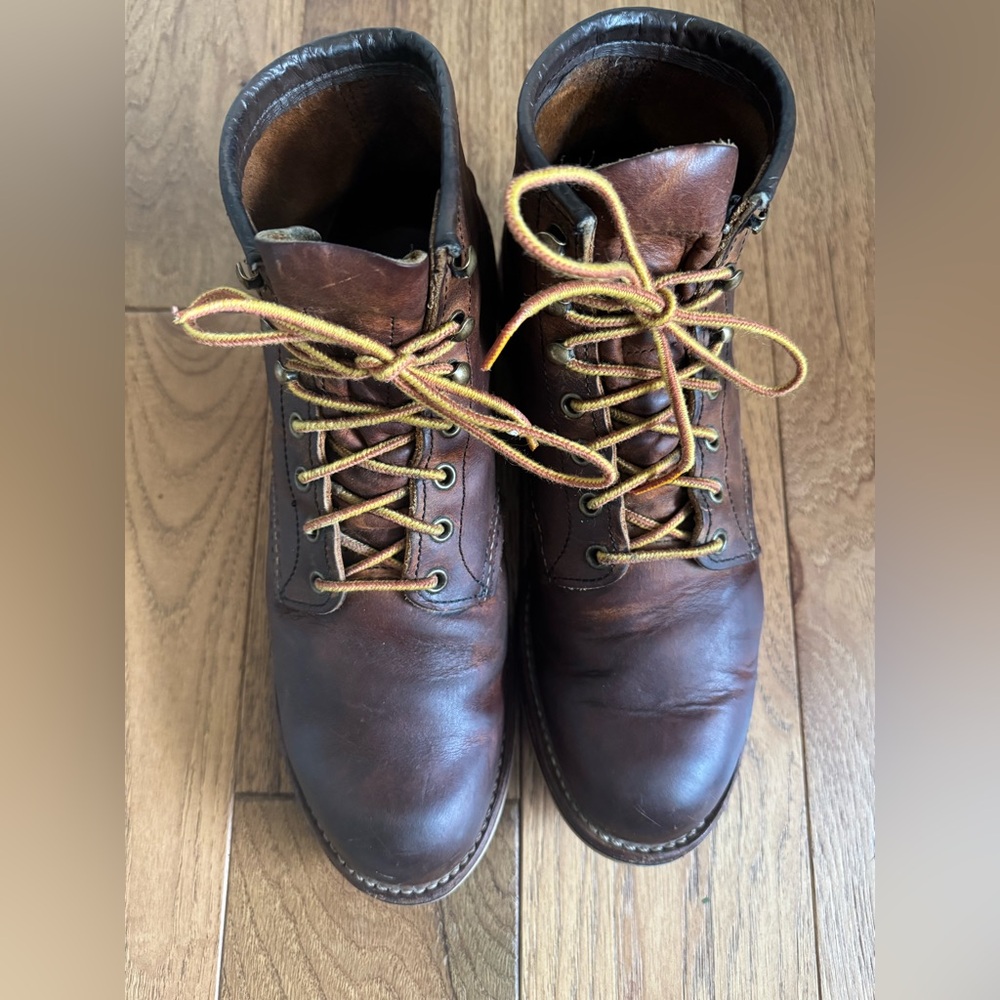 Red Wing Rover 2950 Brown Leather Boots - Picture 4 of 8
